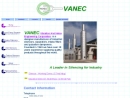 Website Snapshot of VANEC-VIBRATION AND NOISE ENGINEERING CORPORATION